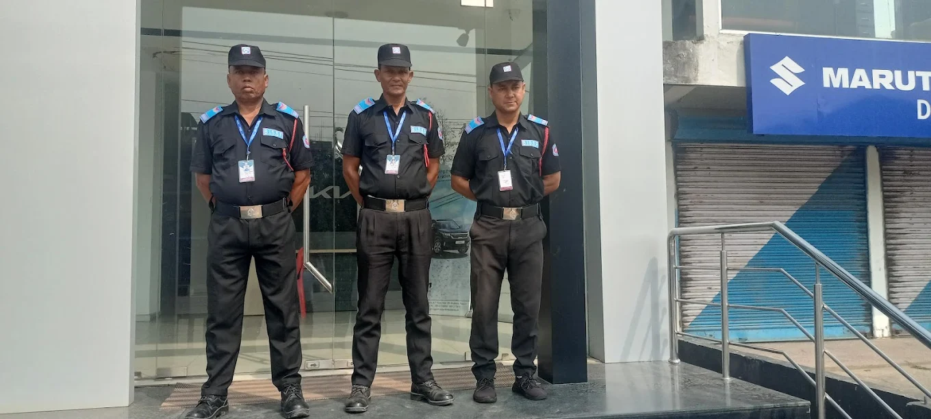 Bodyguard team at a high-profile event